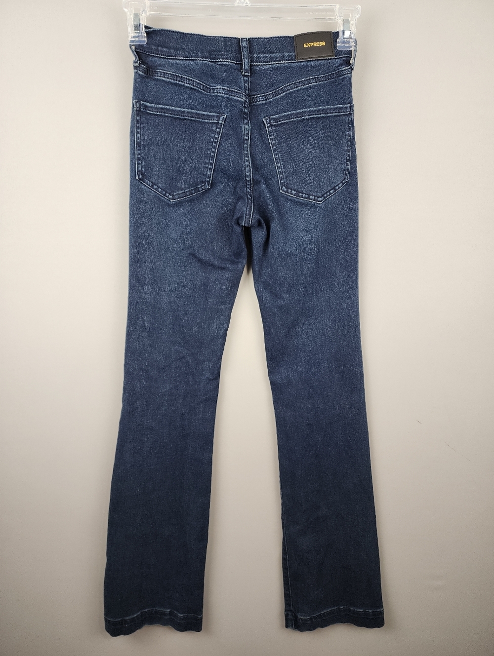 Express Boot Cut Jeans Mid Rise Sz 0 Long - Picture 6 of 8